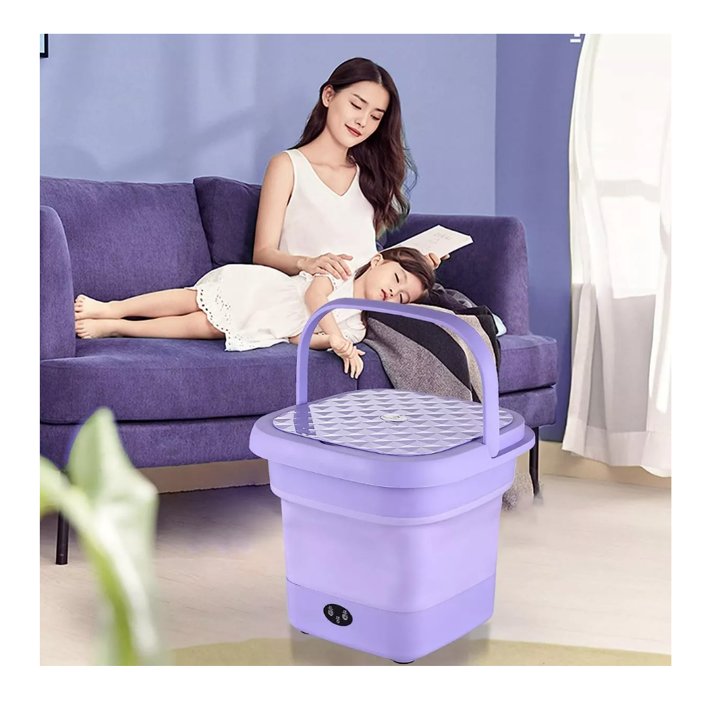 Mini Lavadora portatil con Jabon